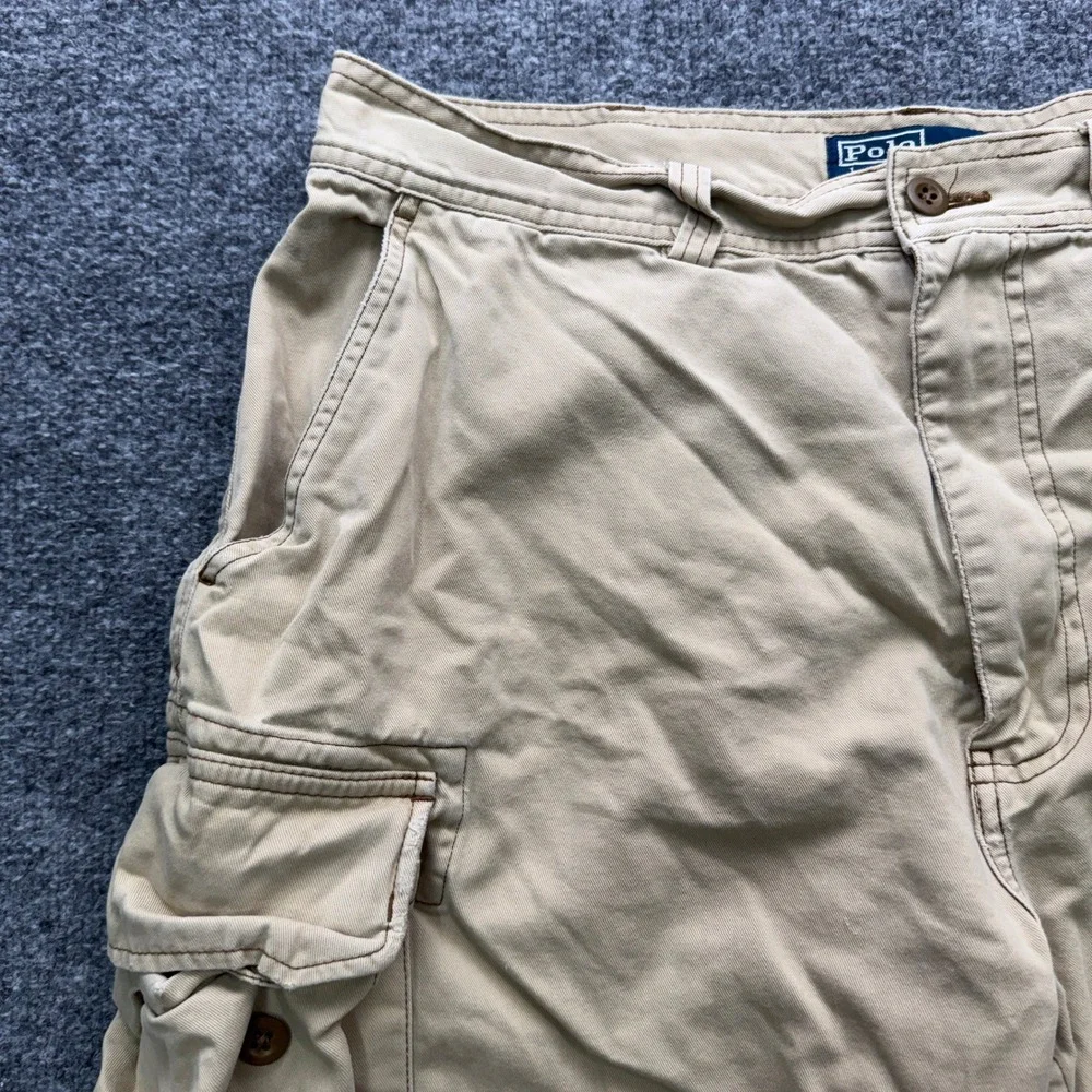 Polo Ralph Lauren Classic Polo 67 Chino Cargo Shorts Mens 36 Tan‎ 9